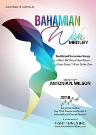 Bahamian Wake Medley SATB choral sheet music cover Thumbnail